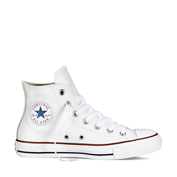 all star in pelle bianche