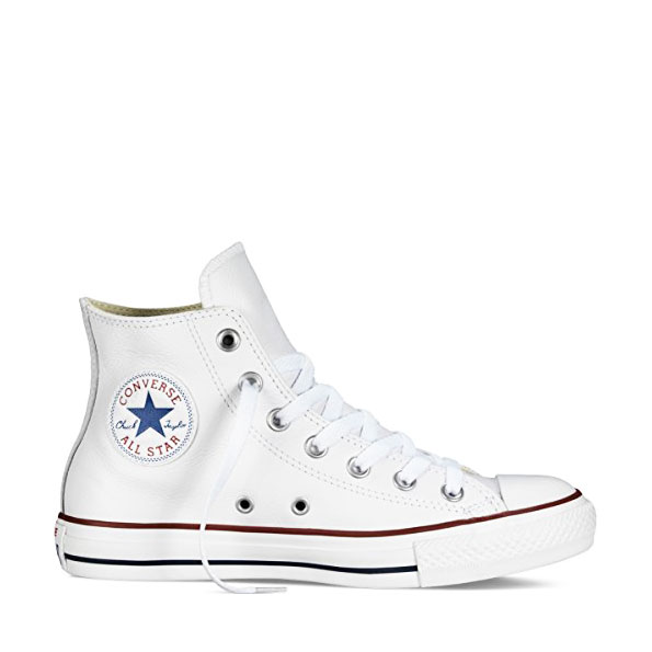 Converse All Star Leather – Alta Bianca In Pelle – Borgarello