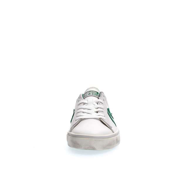 converse bianche stella verde